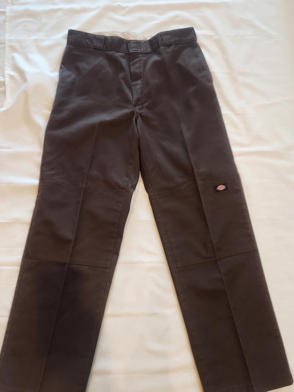Dickies Men’s Brown Straight-Leg Work Chinos